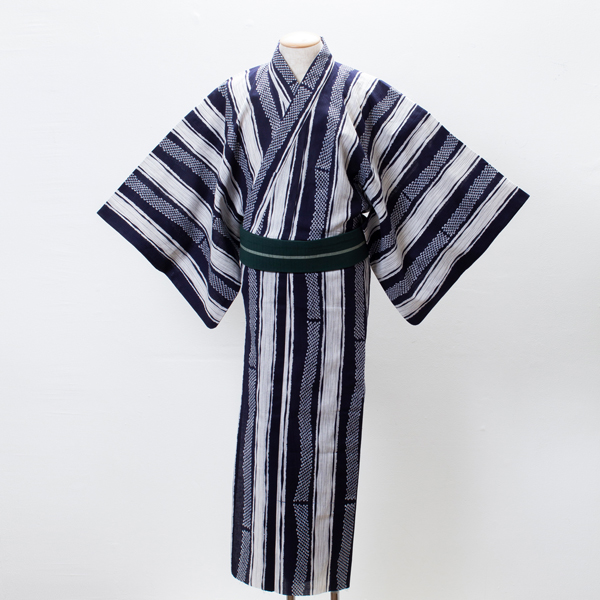 【セミオーダー浴衣】【日本製】【注染(本染め)】【浴衣単品】大人の男の余裕を感じさせるおしゃれ浴衣【お得情報有！是非下のスタッフコメントまでご覧ください】