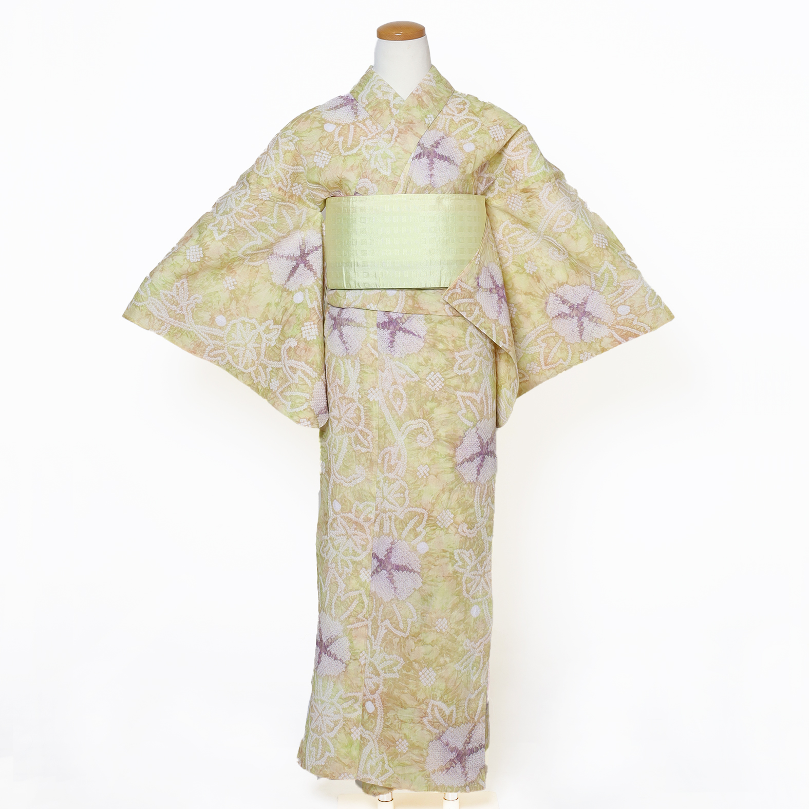 浴衣単品「 絞り朝顔 」(FREE サックス): ふりふ｜ミマツ